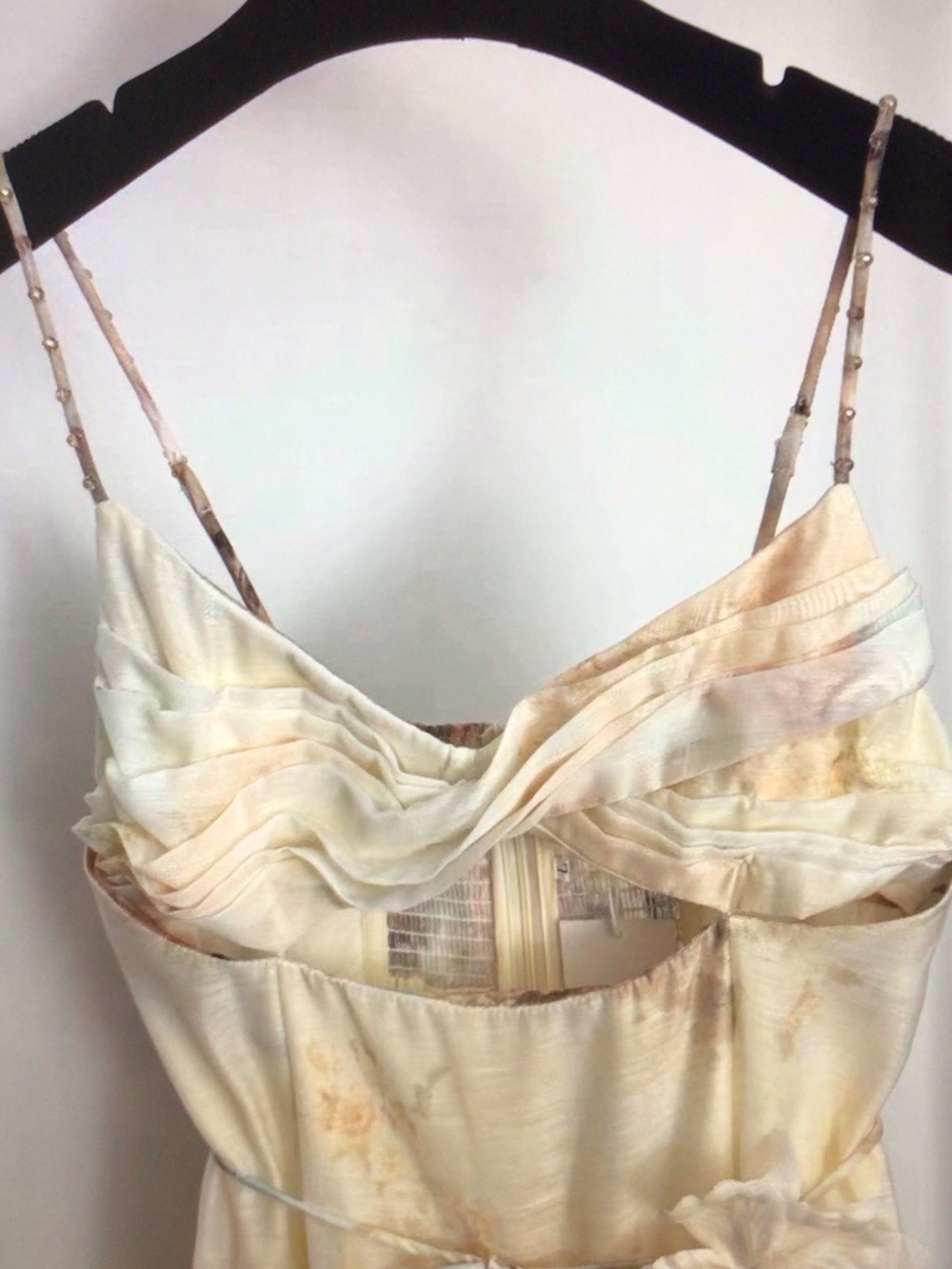 Zimmermann Cream and Blush Floral Cutout Mini Dress - Picture 3 of 10